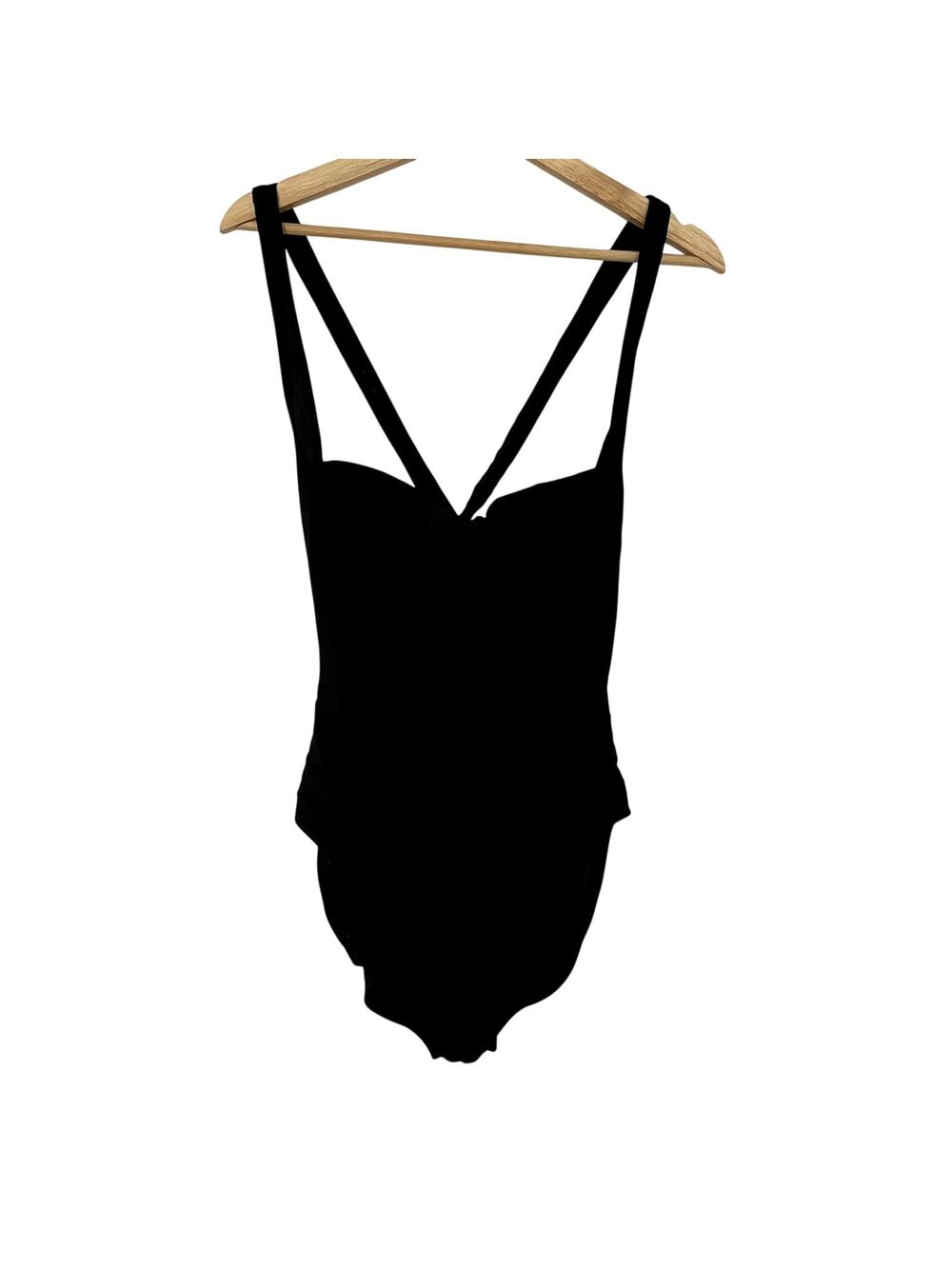 Eddie Bauer slim‎ suit black one piece racerback adjustible women's size 14 tall
